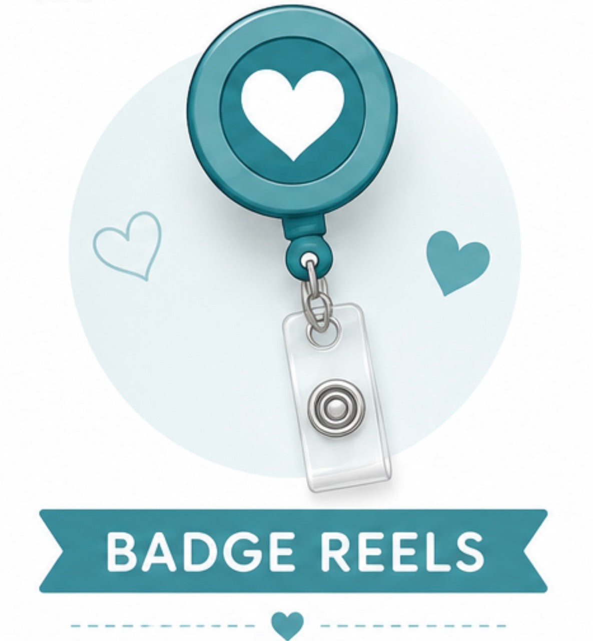 BADGE REEL WITH BEADS